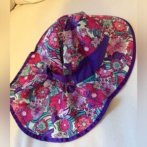 Floral kids sun hat